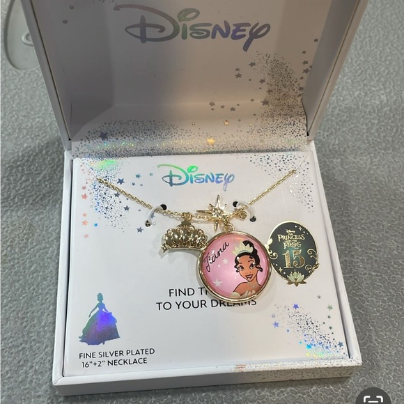 Disney Jewelry - Disney Princess Tiana Gold Necklace